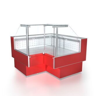 Витрины "Айс КУБ-Ув" +1+6 угол внутренний вынос