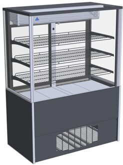 Витрины "Айс КУБ-КП" +1+6 кондитерские статические с подтоварником