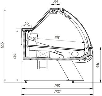 Витрины "Галатея" -5+5