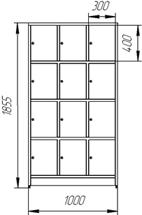 Камера хранения "ШРМ-312" (3х4)