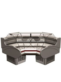 Витрины "Эллада-Ув90" +1+6 угол внутренний с подтоварником