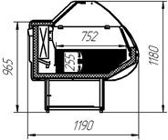 Витрины "Эллада-М" -22-18