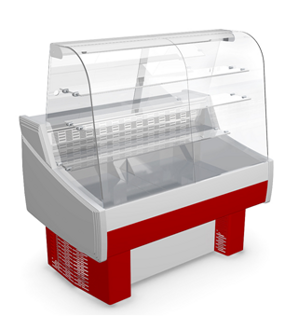 Витрины "Оптима ЛЮКС-К" кондитерские +1+6 (три полки, выдвижные поддоны)