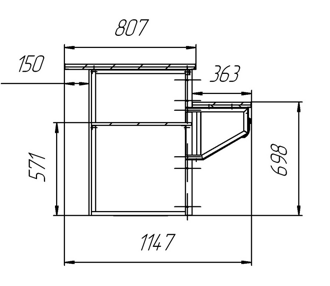 Столы кассовые "Эллада П"