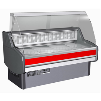 Витрины "Оптима-СНП" -5+5 с подтоварником